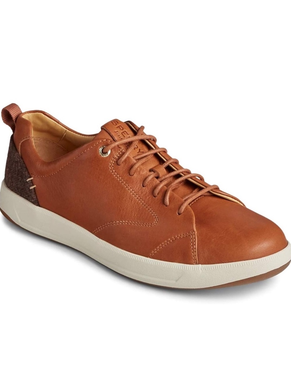 Sperry Gold Cup Richfield LTT Lace-Up Sneakers Amaretto Leather Men’s Size 10.5